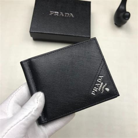 prada money clip card case|prada snakeskin wallet.